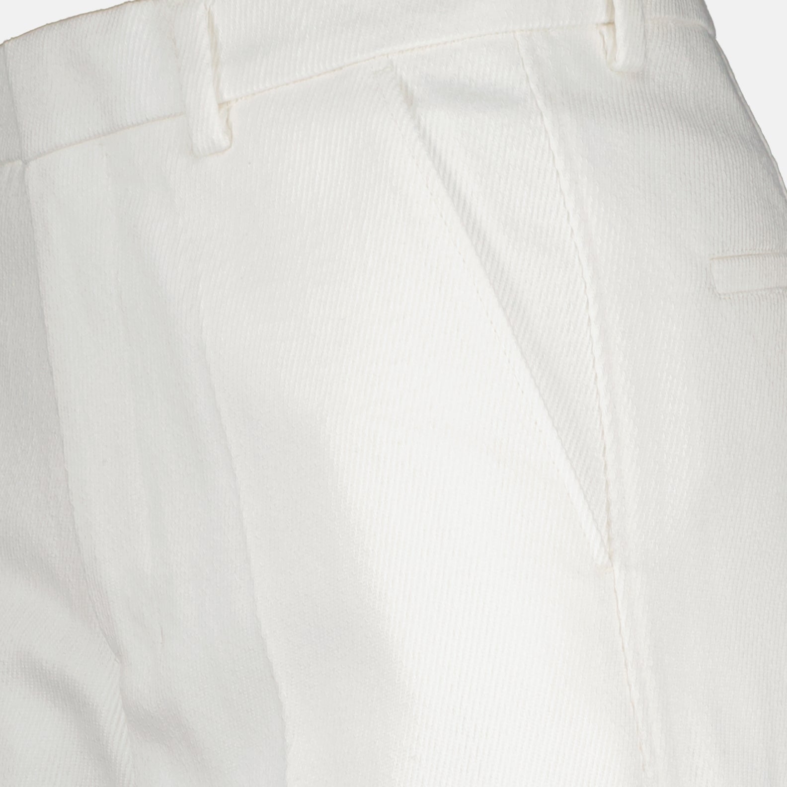 Hosen Pantalon droit Ami PARIS Weiß Femme