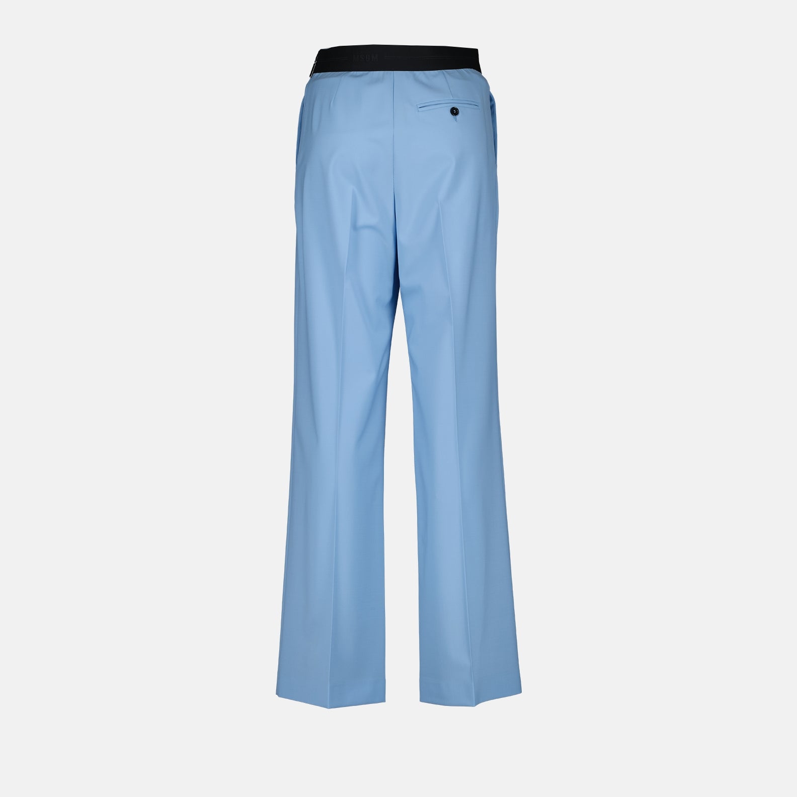 Pantalons Pantalon droit en laine MSGM Bleu Femme