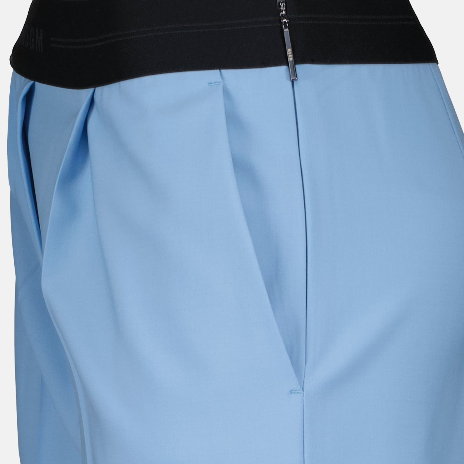 Pantalons Pantalon droit en laine MSGM Bleu Femme