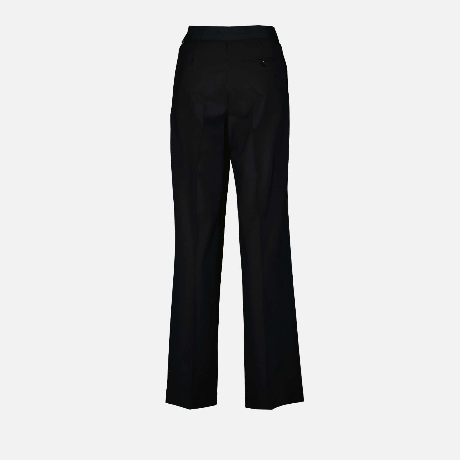 Hosen Woll Gerade Hosen MSGM Schwarz Femme