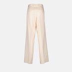 Pants Straight viscose pants MSGM White Women
