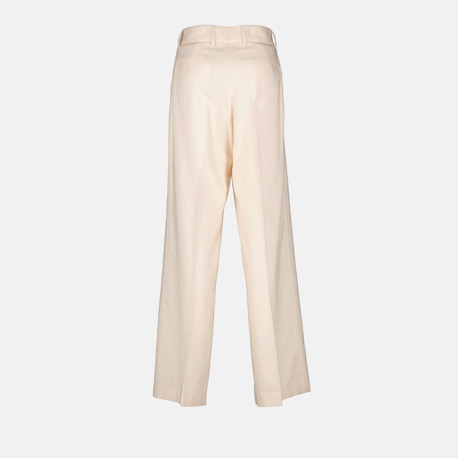 Pants Straight viscose pants MSGM White Women