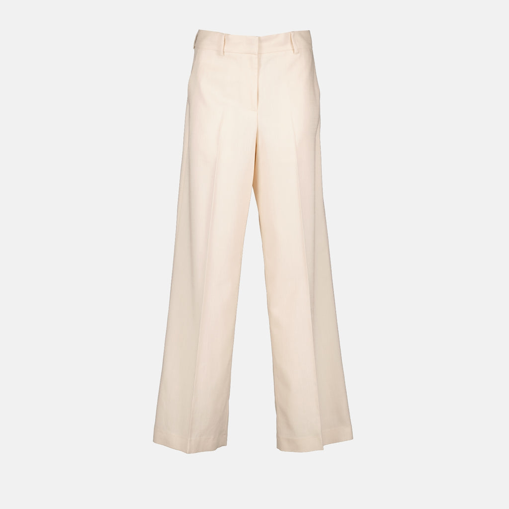 Pants Straight viscose pants MSGM White Women
