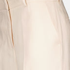 Pants Straight viscose pants MSGM White Women