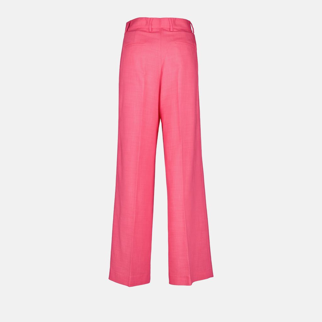Pantalons Pantalon droit en viscose MSGM Rose Femme