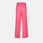 Pantalons Pantalon droit en viscose MSGM Rose Femme