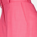 Pantalons Pantalon droit en viscose MSGM Rose Femme