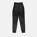 Hosen Pantalon en cuir Prada Schwarz Femme