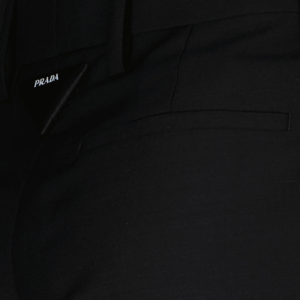 Pants Mohair pants Prada Black Women