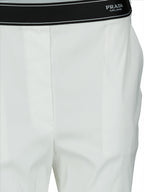 Pants Poplin pants Prada White Women