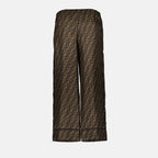 Pantalones Pantalon en sergé Fendi Marrón Femme