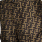 Pantalones Pantalon en sergé Fendi Marrón Femme