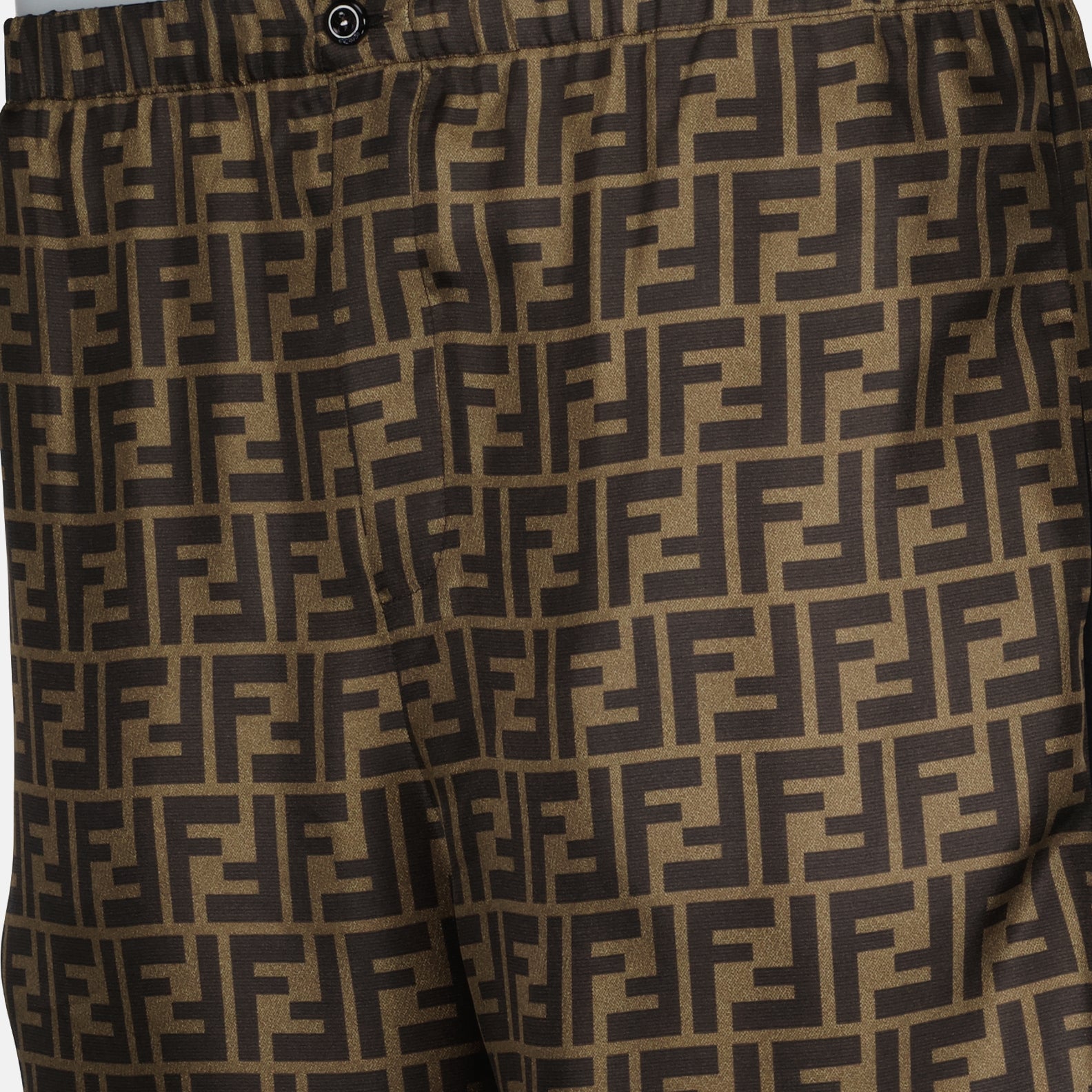 Pantalones Pantalon en sergé Fendi Marrón Femme