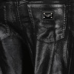 Pantalons Pantalon en simili cuir Dolce & Gabbana Noir Femme