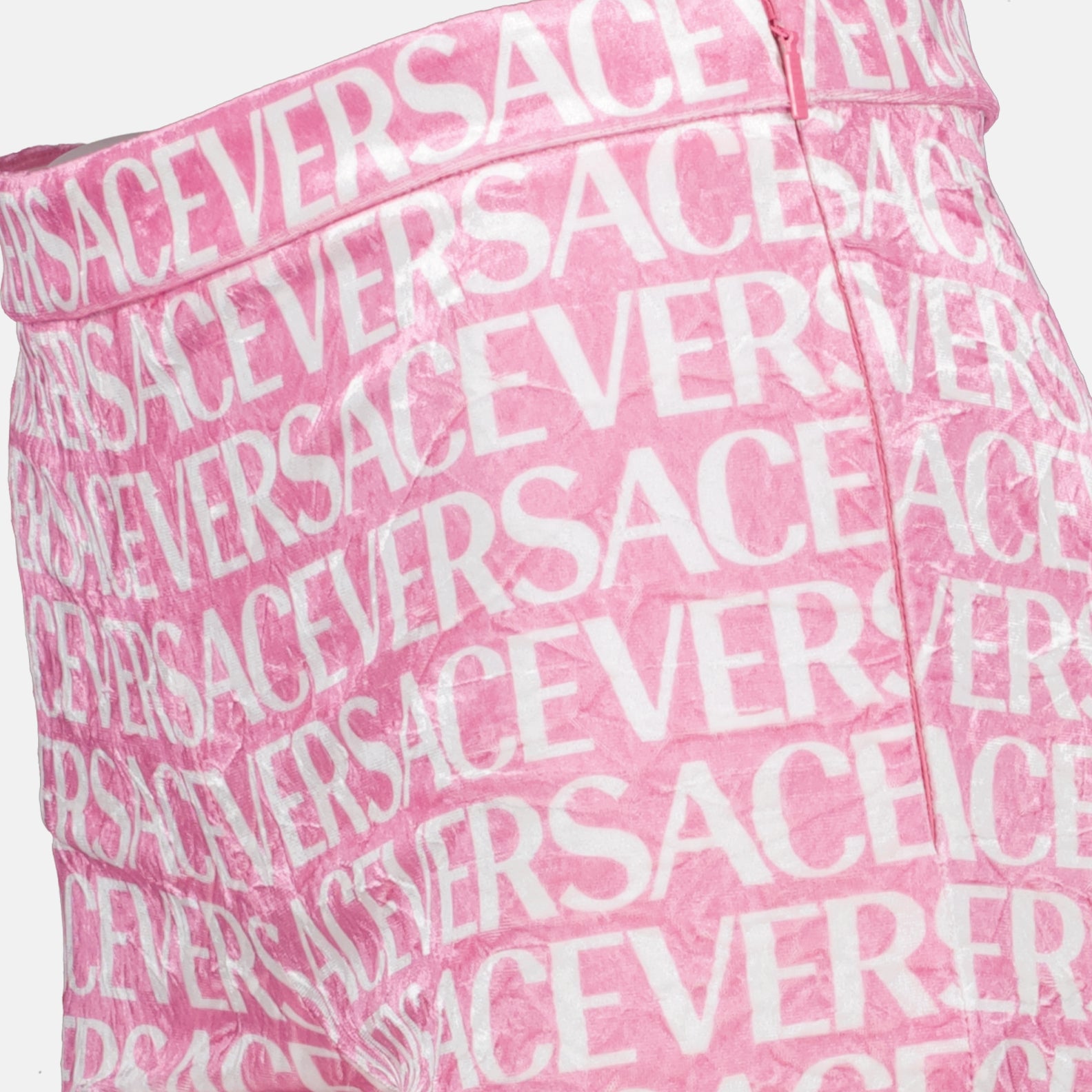 Pantaloni Pantalon en velours Versace Rosa Femme