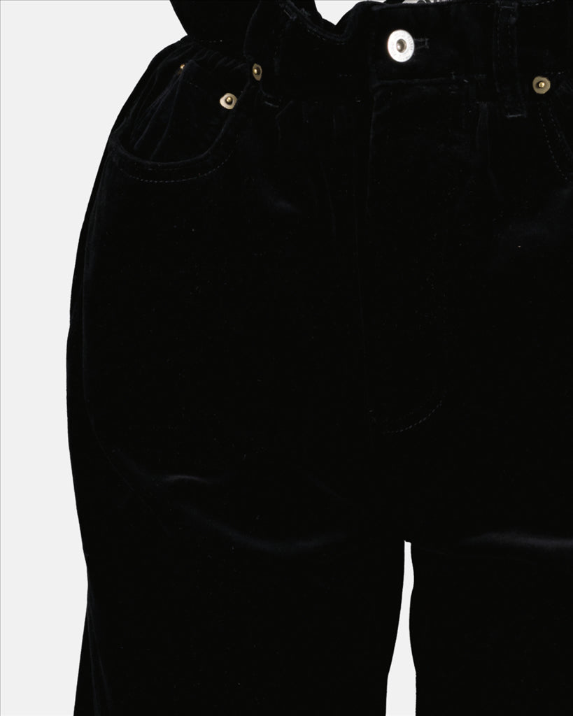 Hosen Pantalon en velours Miu Miu Schwarz Femme