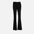 Hosen Pantalon évasé Versace Schwarz Femme