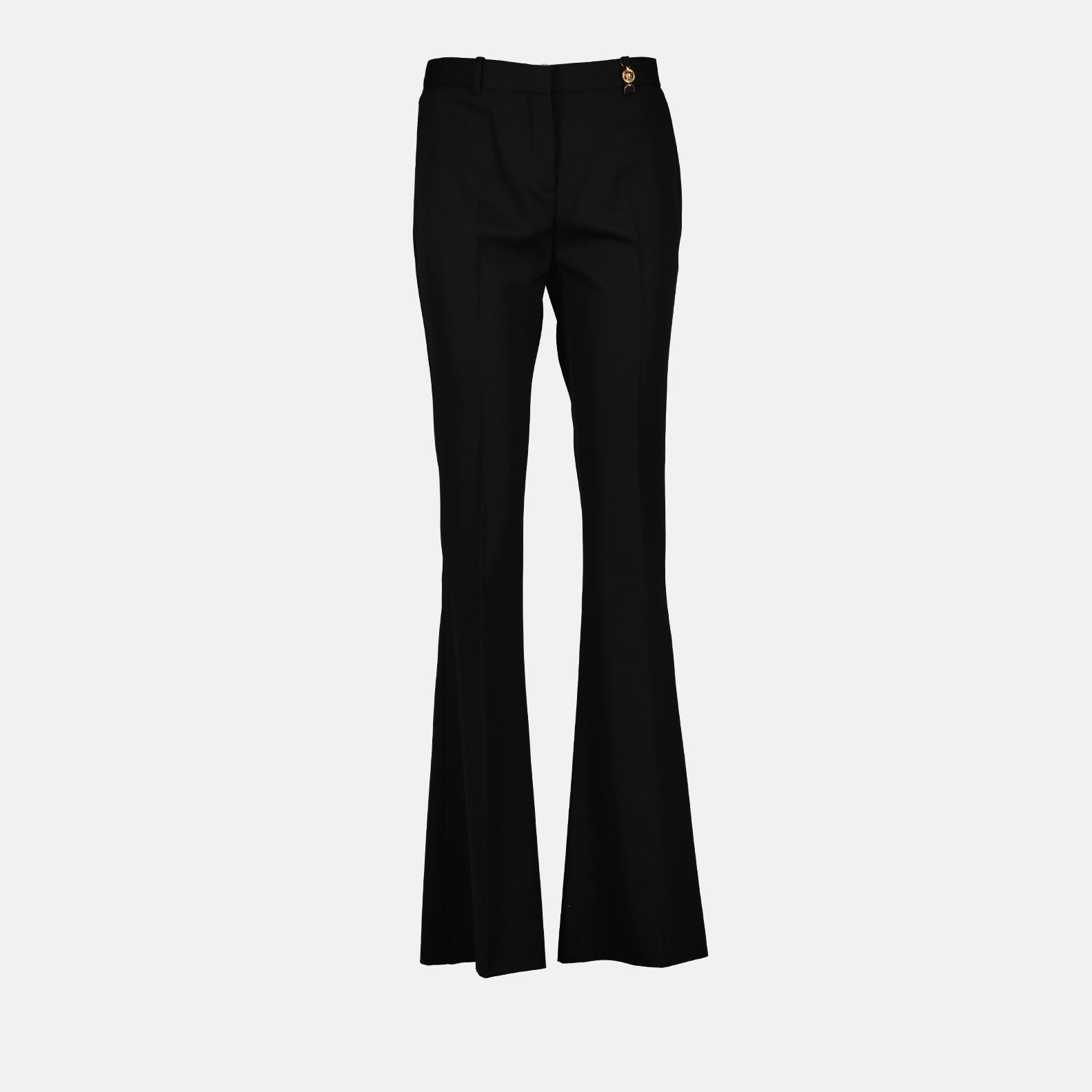 Hosen Pantalon évasé Versace Schwarz Femme