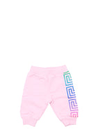 Clothing Greca Neon Kids Pants Versace Pink Kids