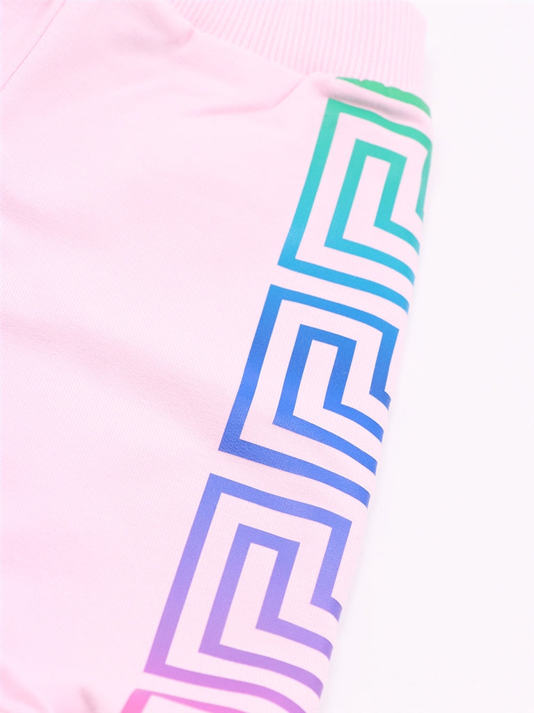 Clothing Greca Neon Kids Pants Versace Pink Kids