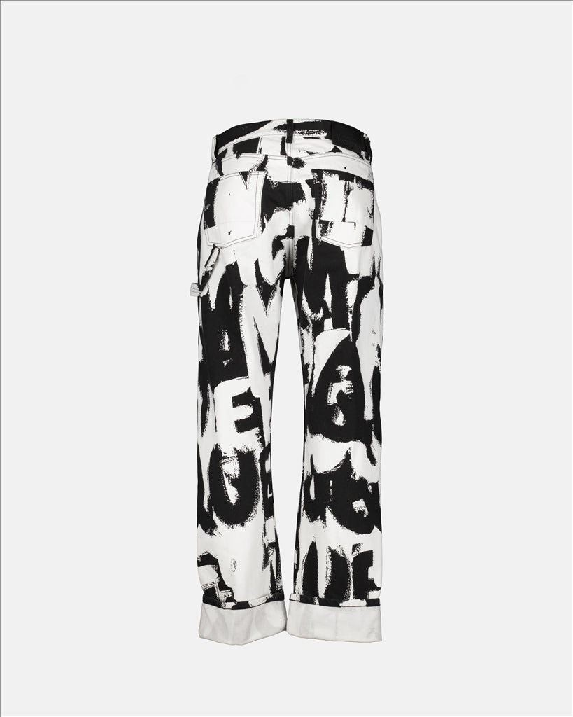 Hosen Pantalon jean Alexander McQueen Weiß Homme