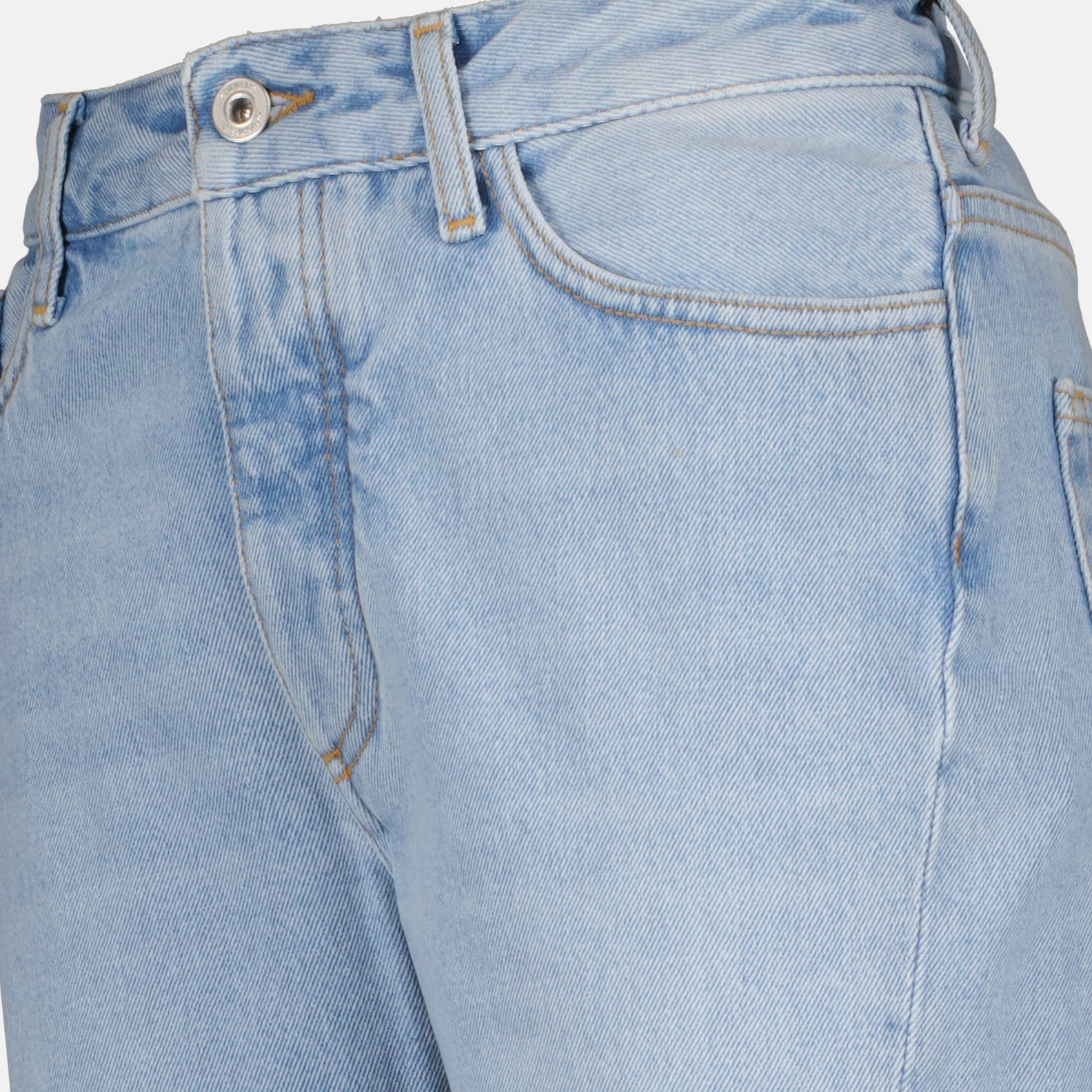 Pantalones Jeans Bleach Twist Off-White Azul Femme