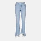 Pantalones Jeans Bleach Twist Off-White Azul Femme