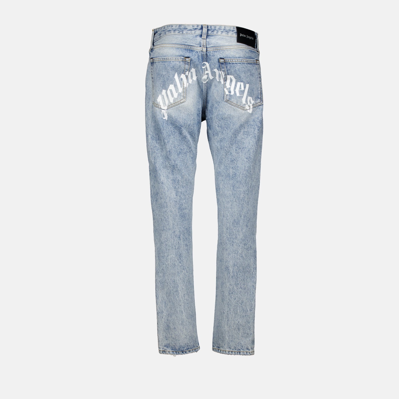 Pants Logo denim pants Palm Angels Blue Man