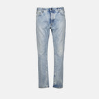 Pants Logo denim pants Palm Angels Blue Man