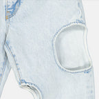 Pantaloni Pantalon jean Meteor Off-White Blu Femme