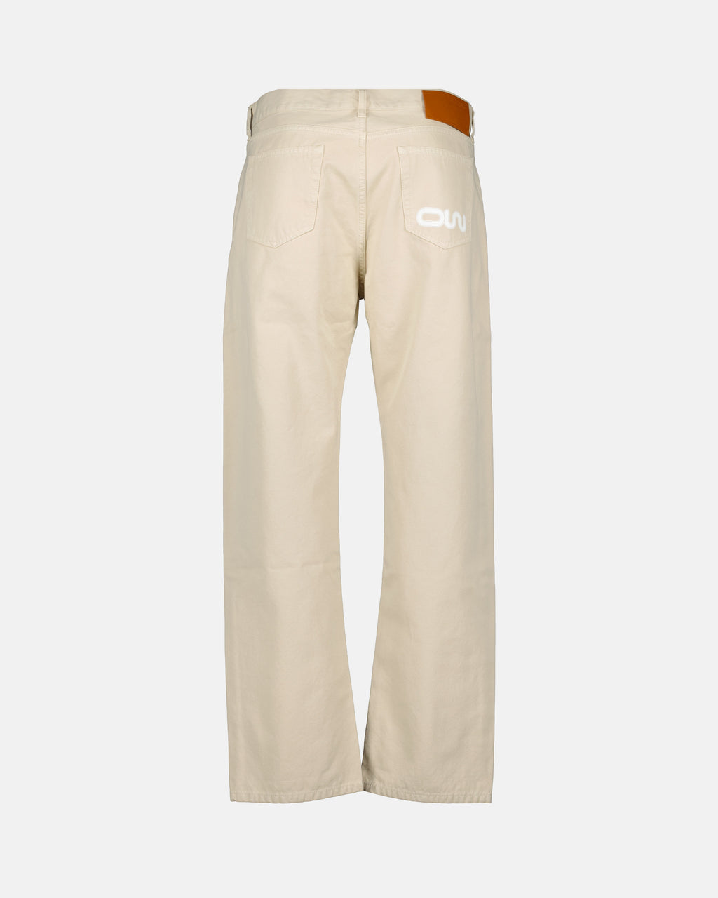 Pants OW denim pants Off-White Beige Man