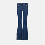 Pants Teddy denim pants Moschino Blue Women