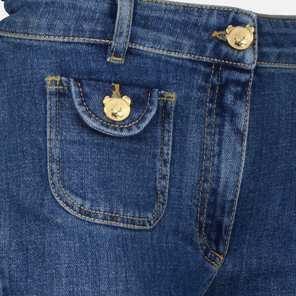 Pants Teddy denim pants Moschino Blue Women