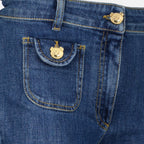 Pants Teddy denim pants Moschino Blue Women