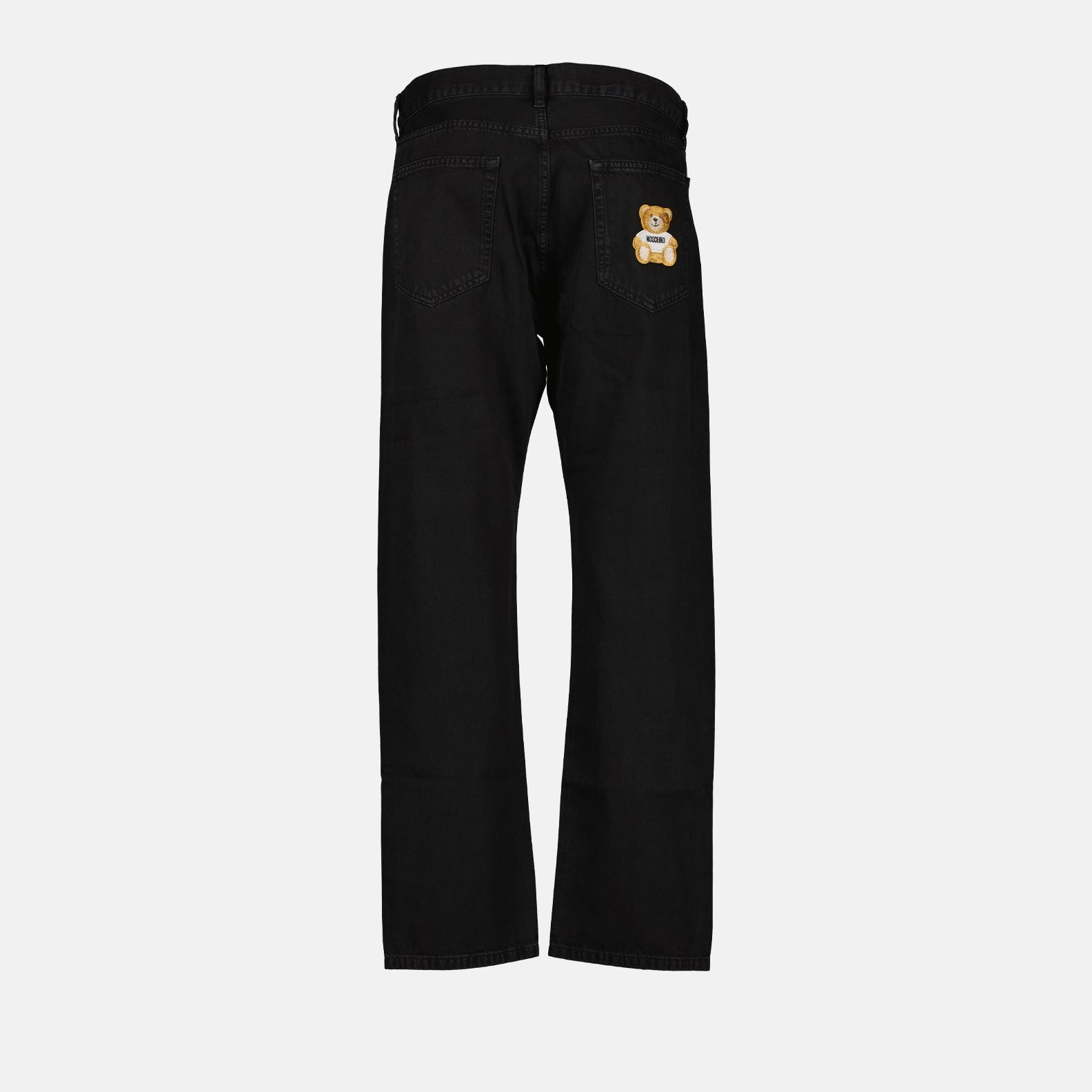 Pantalons Pantalon jean Teddy Moschino Noir Homme