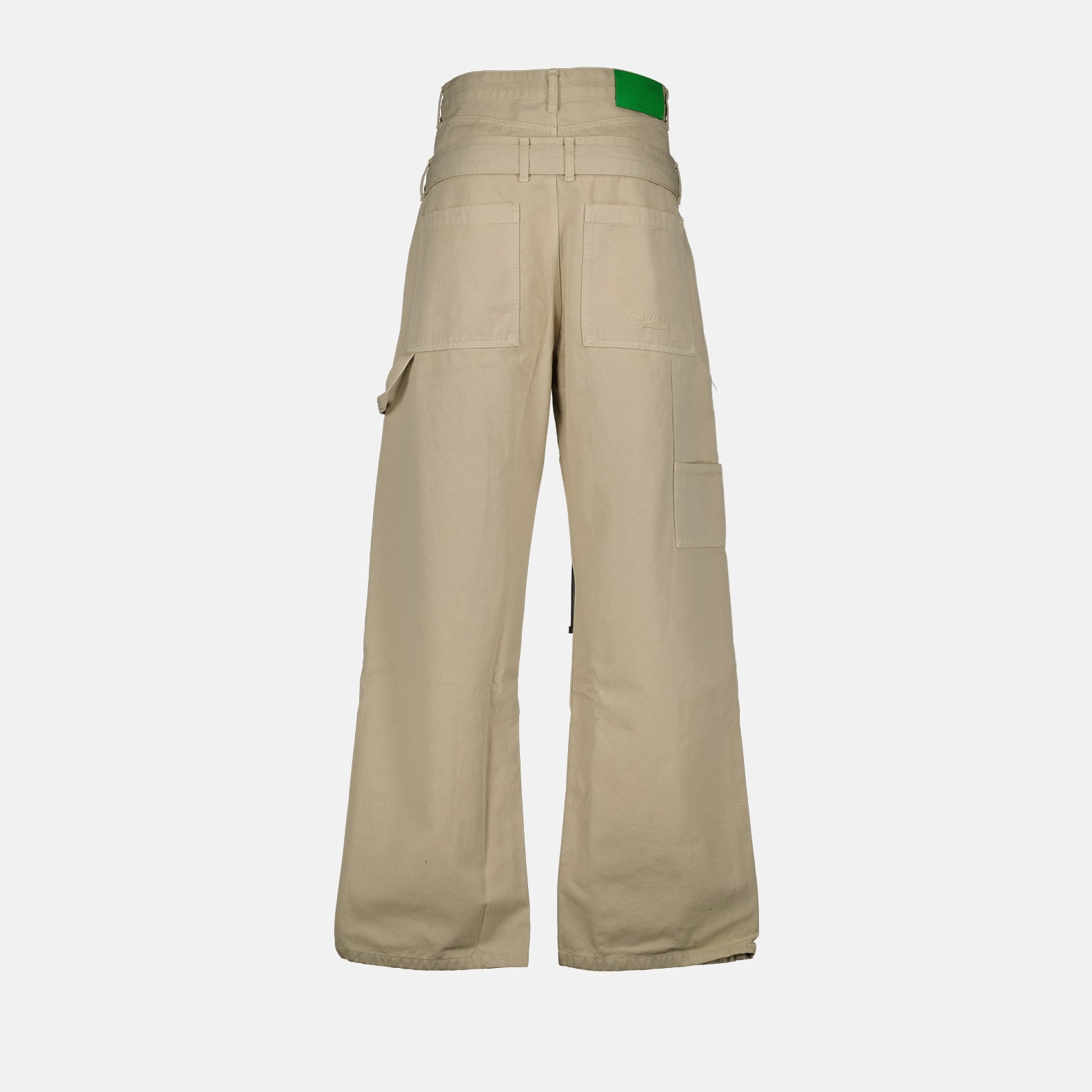 パンツ 大きいパンツ Off-White ベージュ 男