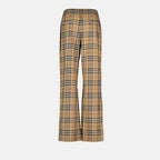 Hosen Pantalon à carreaux Burberry Braun Femme