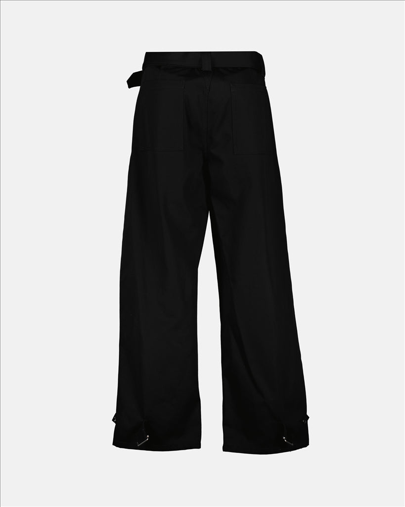 팬츠 Pantalon cargo Alexander McQueen 검은색 Femme