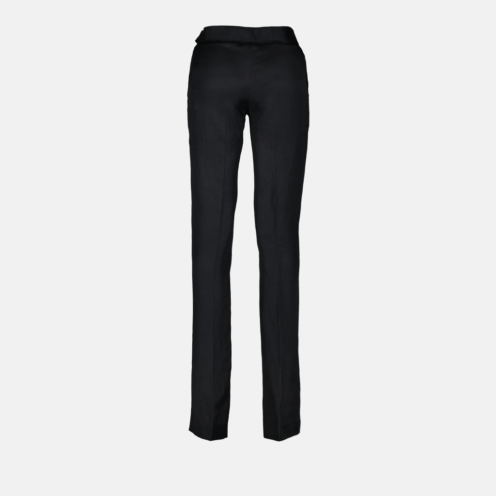 Pantalon noir à pinces