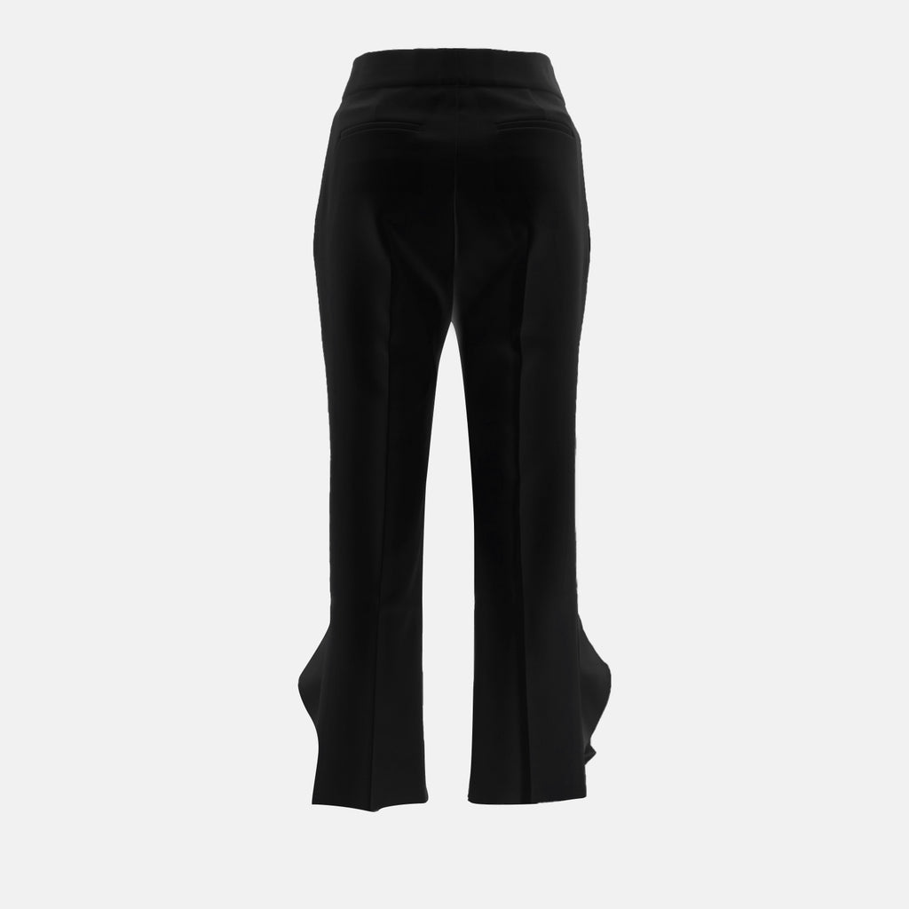 Pantalon noir à volants
