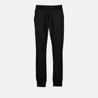 パンツ ロゴプレートパンツ Dolce & Gabbana 黒 男