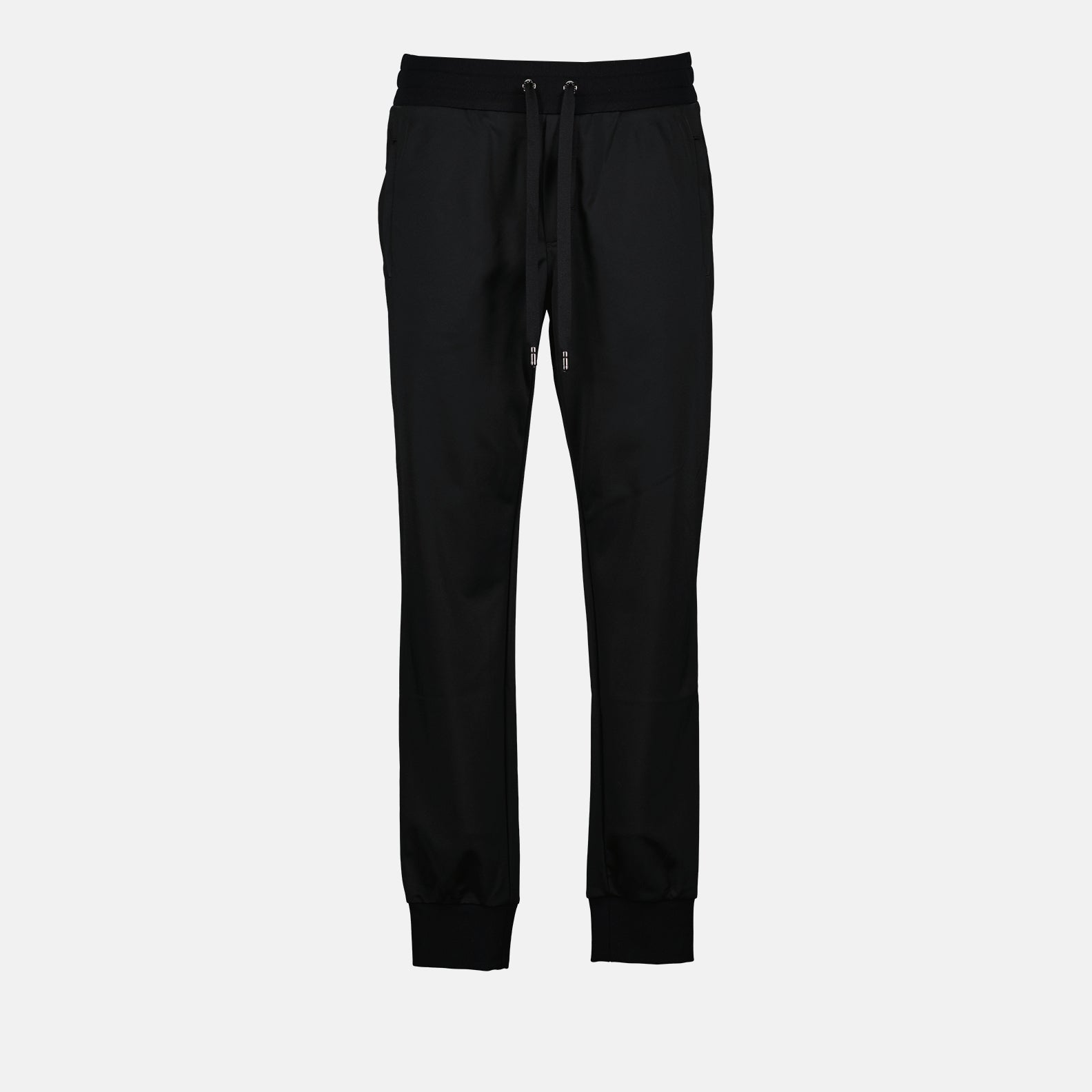 パンツ ロゴプレートパンツ Dolce & Gabbana 黒 男