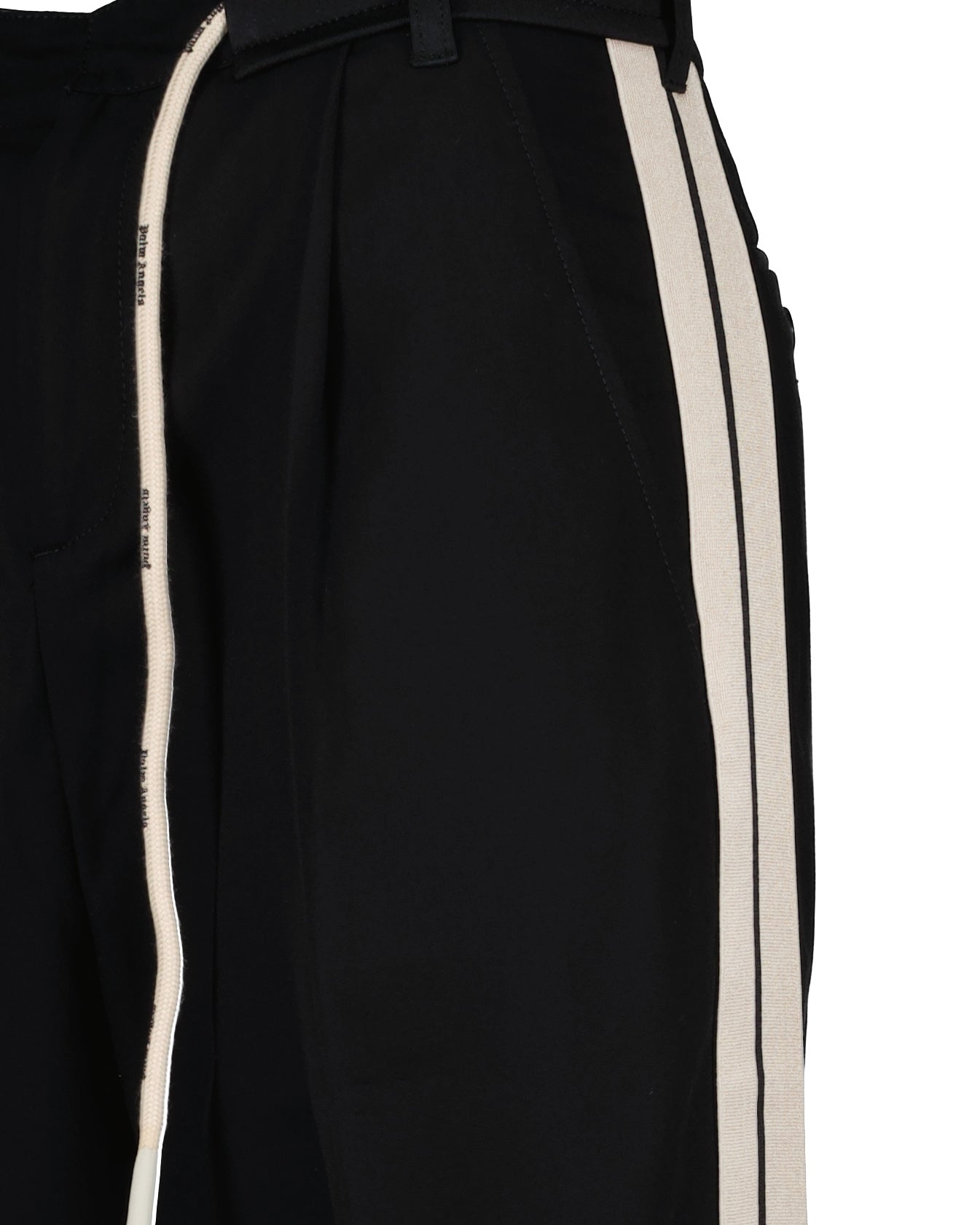 Pantalones Pantalon Track Belt Palm Angels Negro Homme