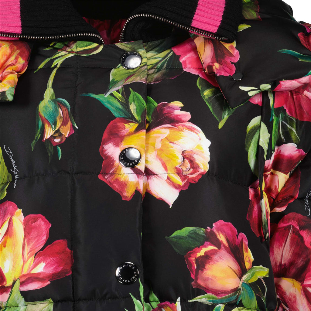 コート フラワープリント ダウンジャケット Dolce & Gabbana マルチカラー 女性