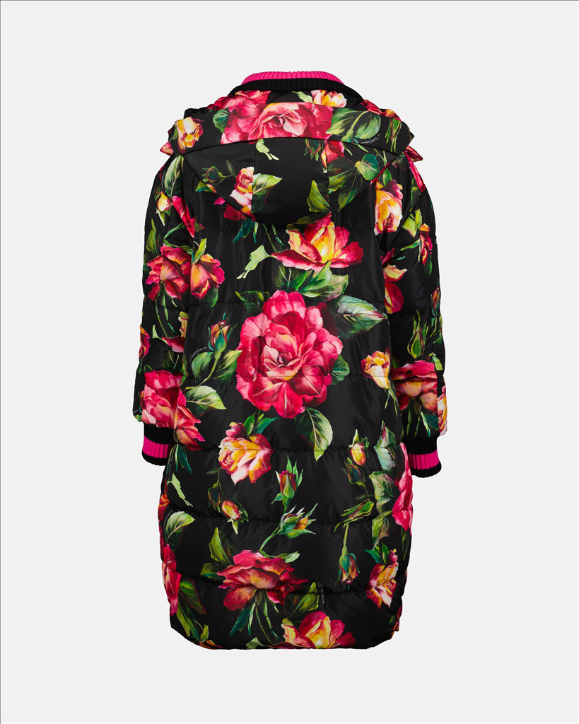 コート フラワープリント ダウンジャケット Dolce & Gabbana マルチカラー 女性