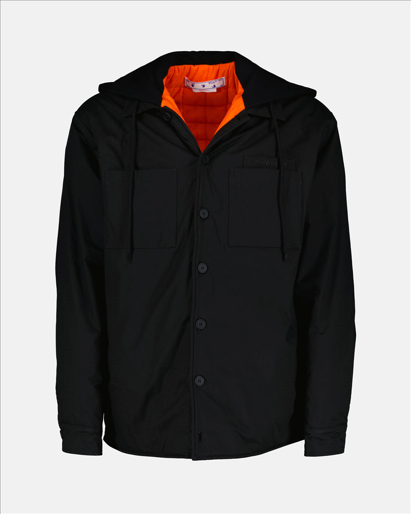 ジャケット バウンスリップストップパーカー Off-White 黒 Homme