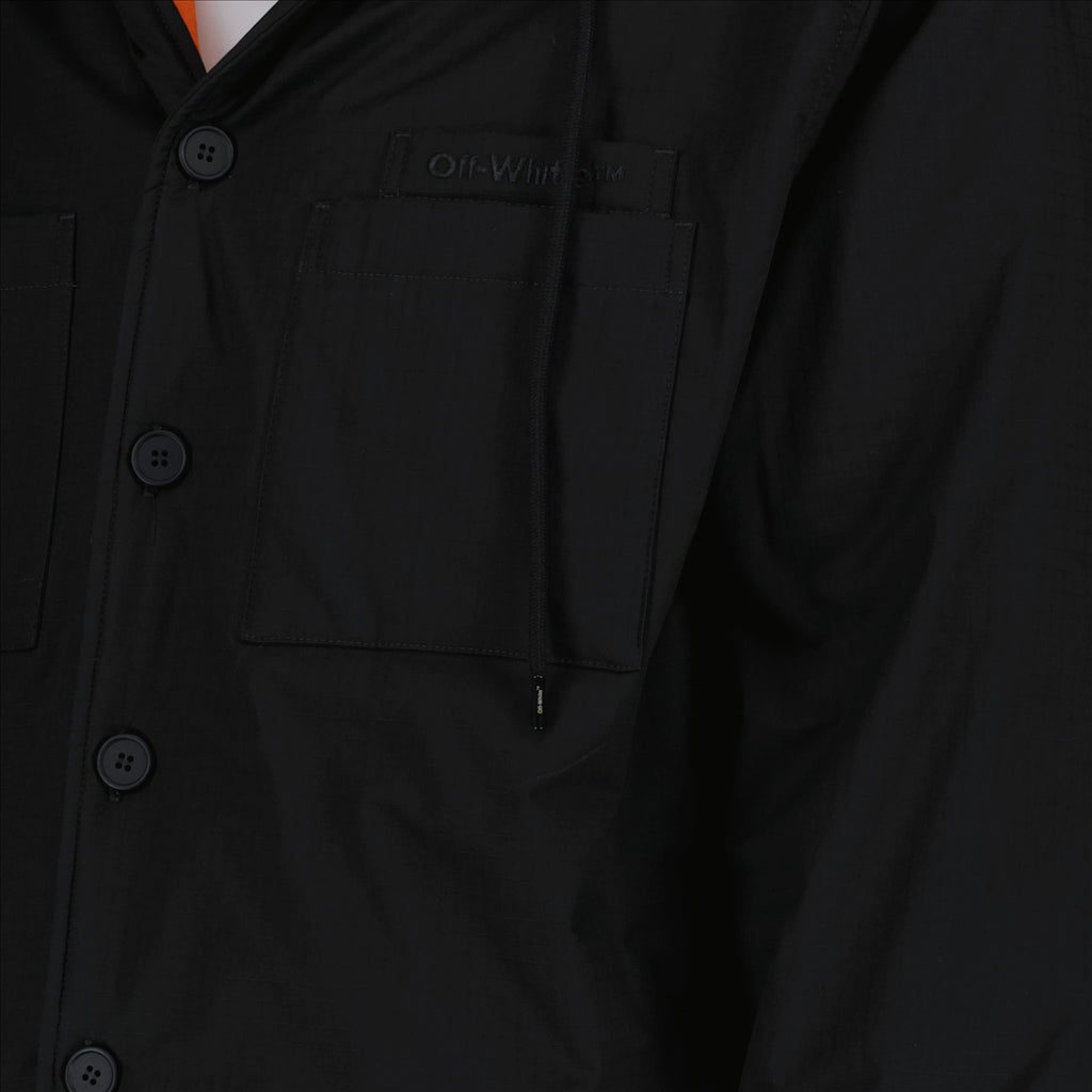 ジャケット バウンスリップストップパーカー Off-White 黒 Homme