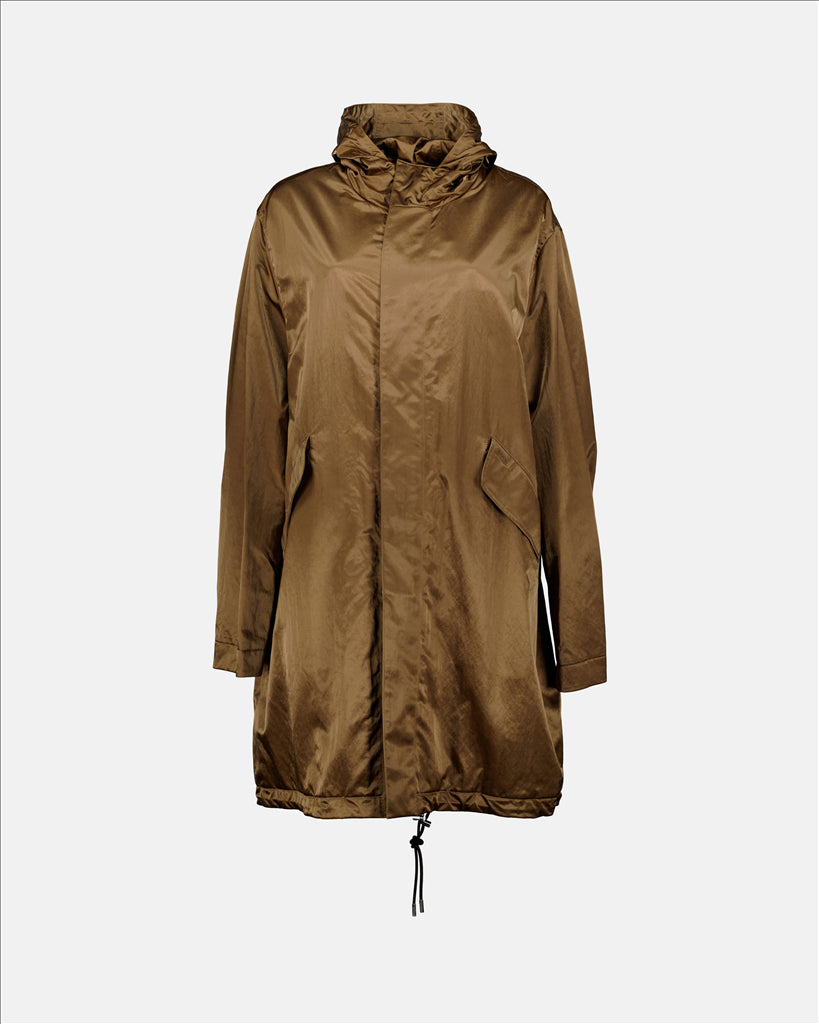 Coats Long parka Dior Brown Man