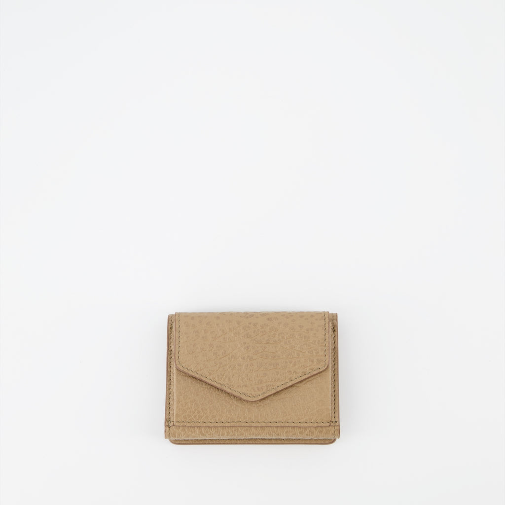 Pequeños artículos de cuero Petit portefeuille Signature Maison Margiela Beige Unisexo