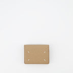 Pequeños artículos de cuero Petit portefeuille Signature Maison Margiela Beige Unisexo